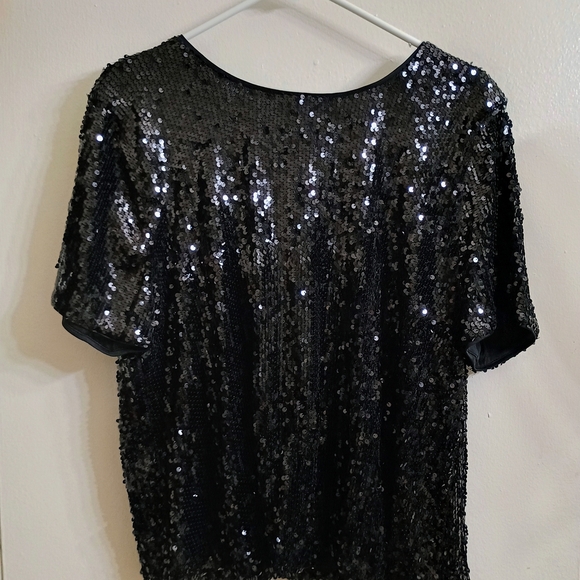 Nine West Tops - Nine West Black Sequin Blouse